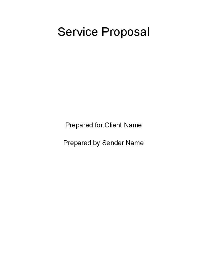 Pre-fill Service Proposal from Netsuite