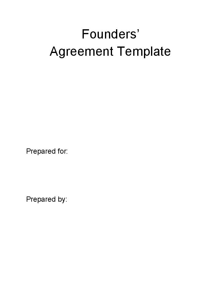 Pre-fill Founders’ Agreement from Netsuite