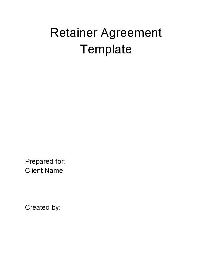 Arrange Retainer Agreement
