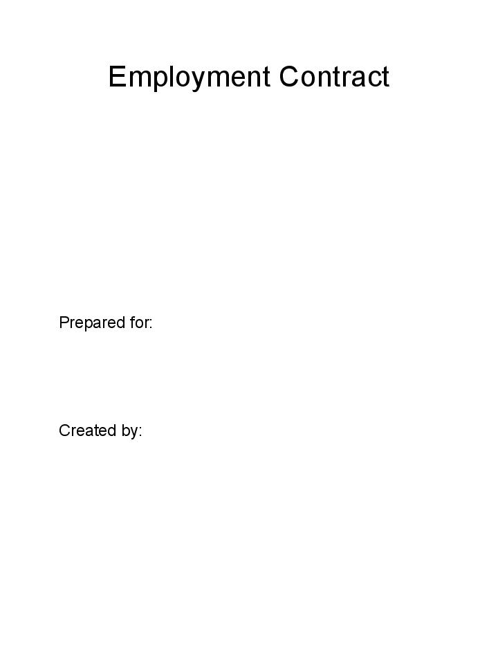 Pre-fill Employment Contract from Netsuite