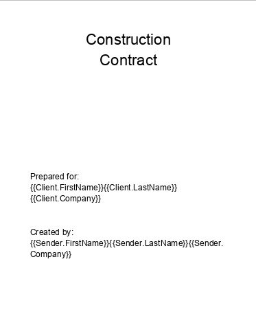 Integrate Construction Contract