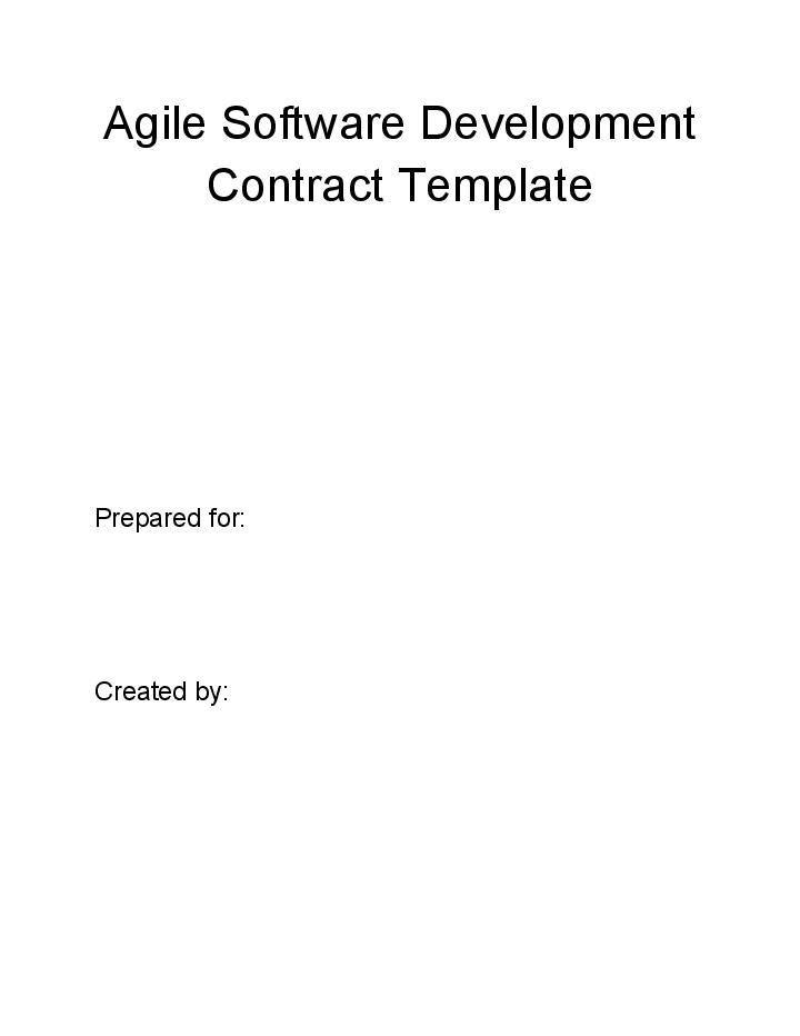 Incorporate Agile Software Development Contract in Salesforce