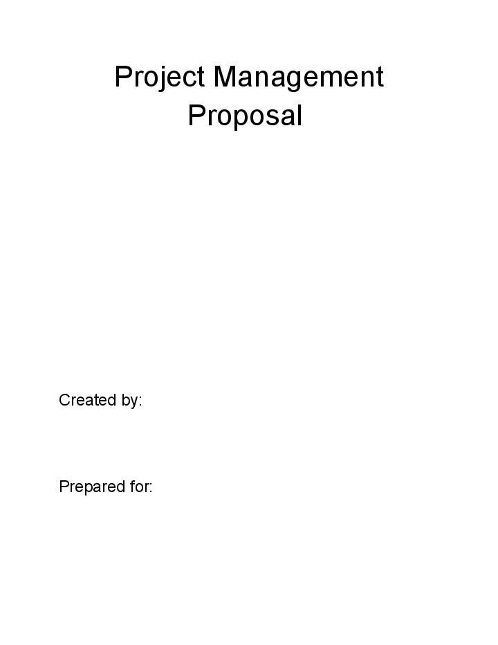 Arrange Project Management Proposal in Salesforce