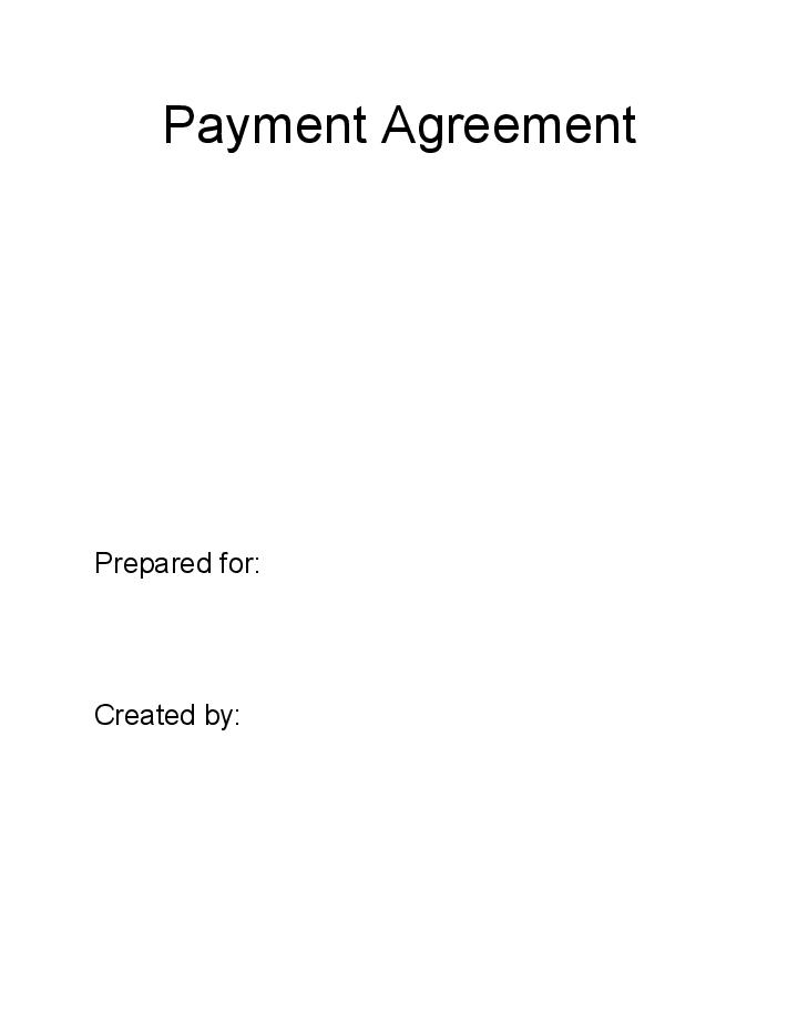 Pre-fill Payment Agreement from Salesforce