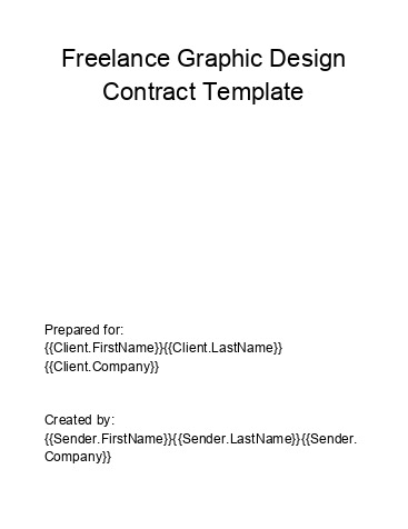 Pre-fill Freelance Graphic Design Contract from Netsuite