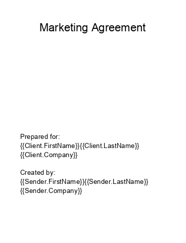 Pre-fill Marketing Agreement from Microsoft Dynamics