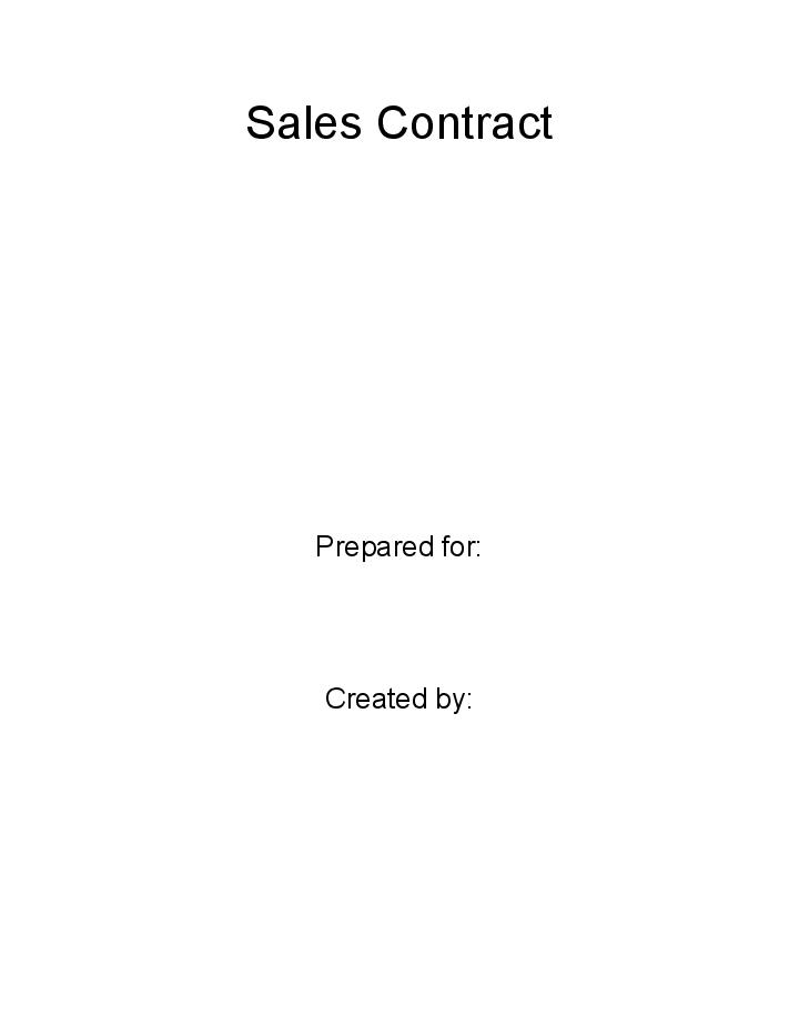 Manage Sales Contract in Salesforce