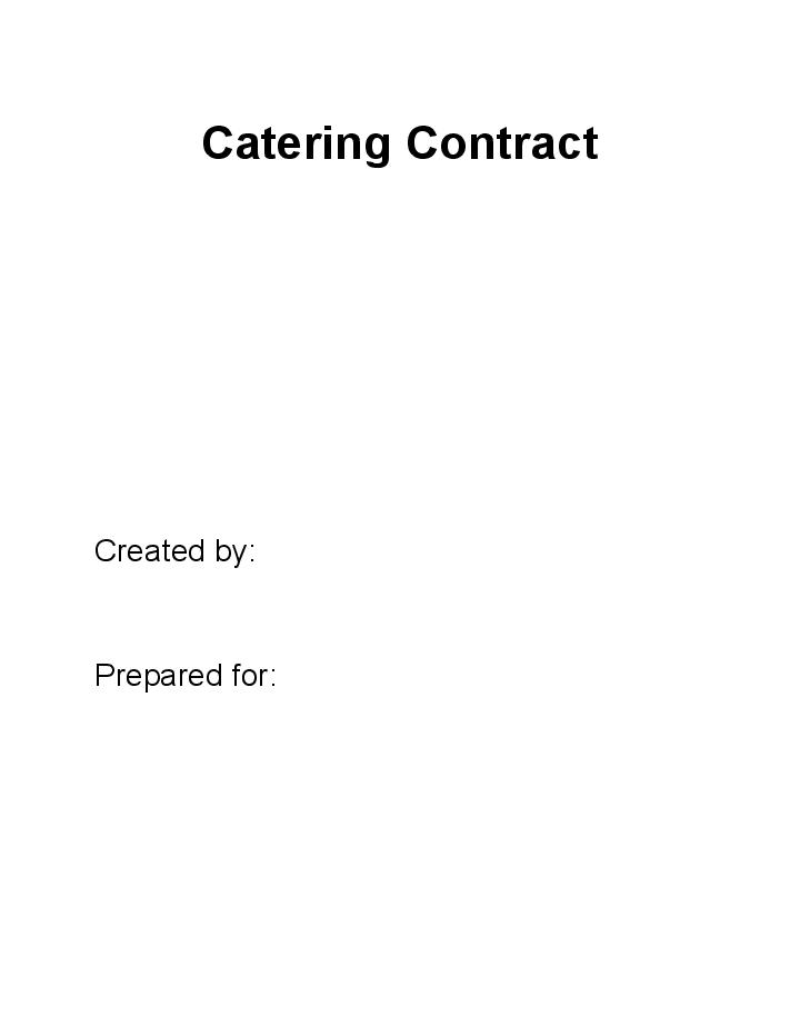 Arrange Catering Contract in Salesforce