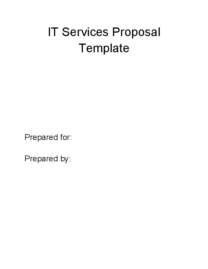 Extract IT Services Proposal from Netsuite