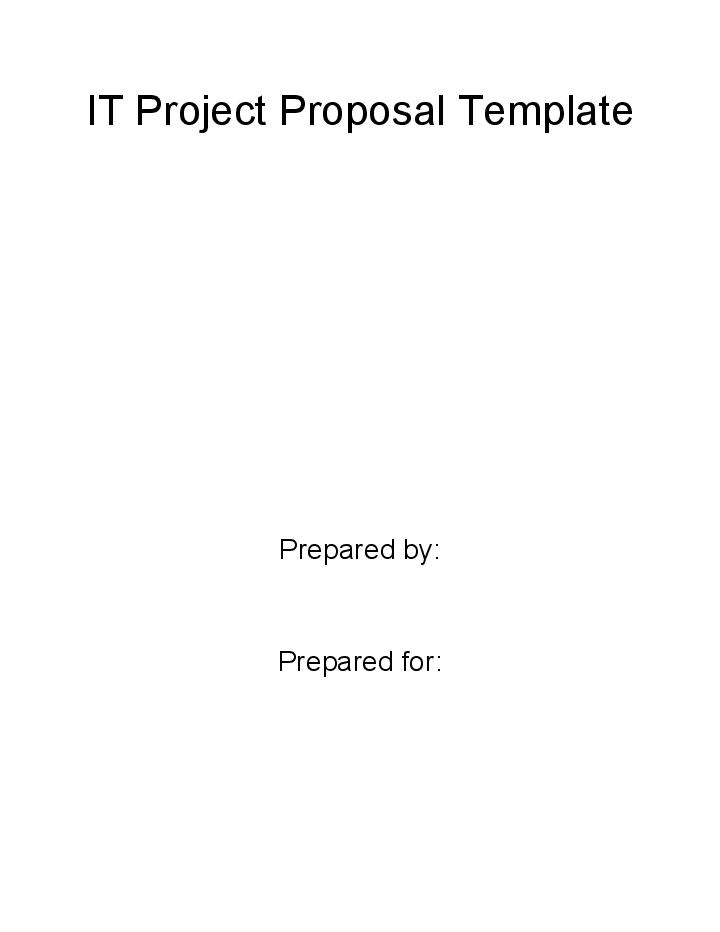 Pre-fill IT Project Proposal from Netsuite