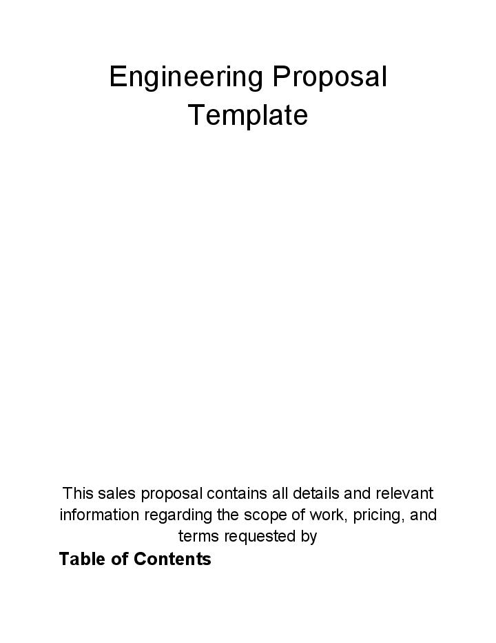 Manage Engineering Proposal