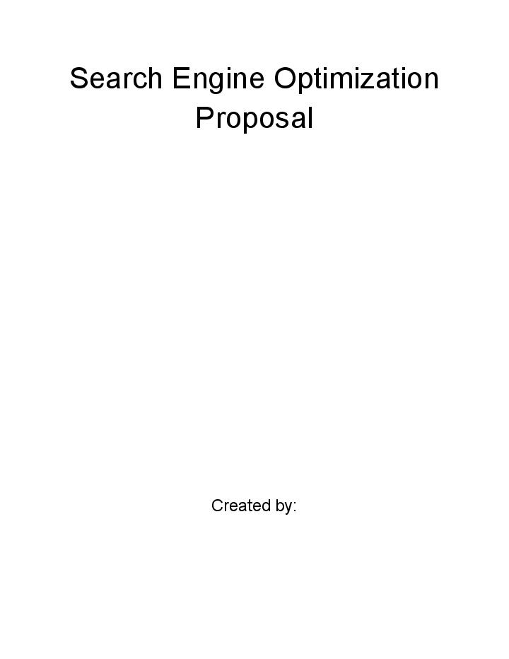 Export Search Engine Optimization Proposal to Netsuite
