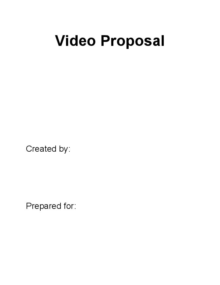 Pre-fill Video Proposal from Salesforce