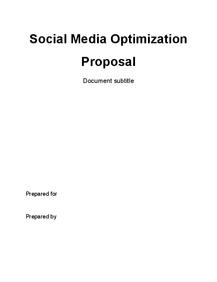 Manage Social Media Optimization Proposal in Netsuite