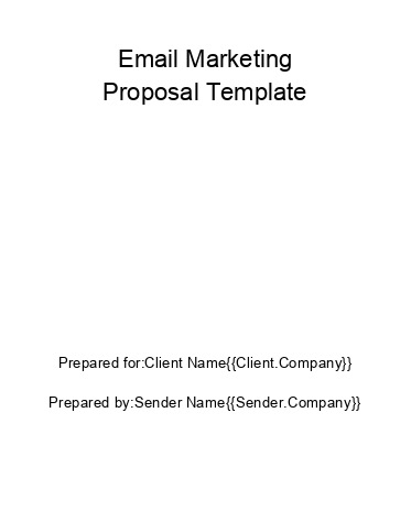 Synchronize Email Marketing Proposal with Netsuite