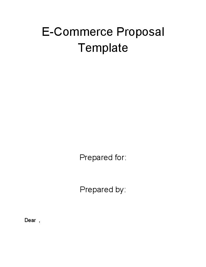 Integrate E-commerce Proposal with Microsoft Dynamics