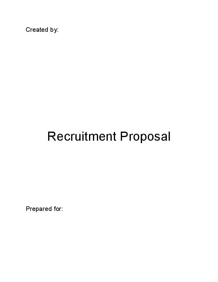 Arrange Recruitment Proposal