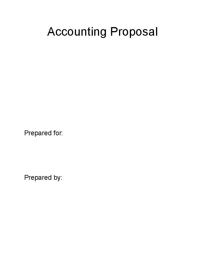 Pre-fill Accounting Proposal from Microsoft Dynamics