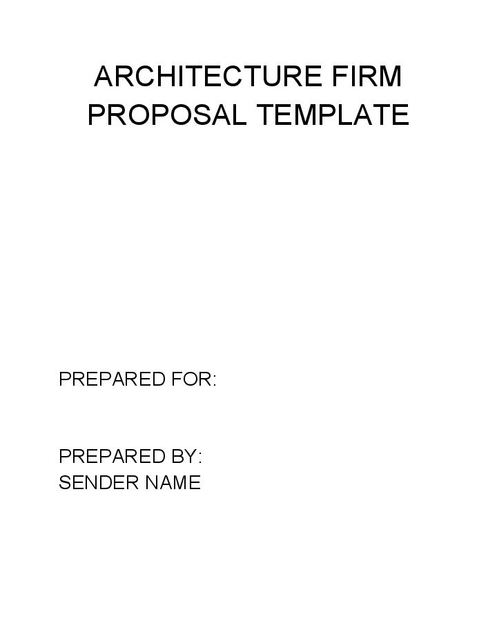 Update Architecture Firm Proposal from Netsuite