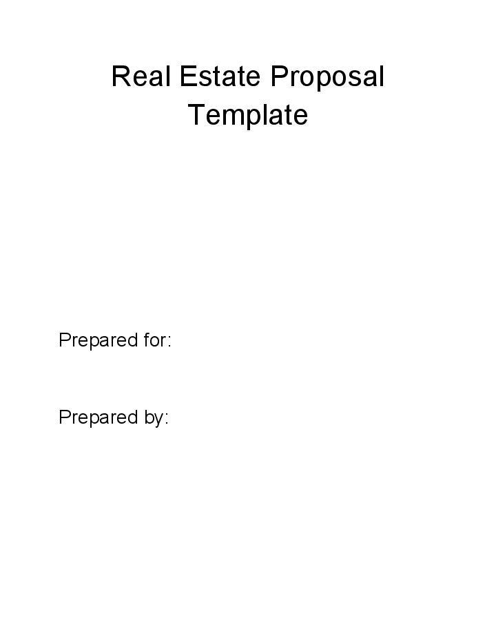 Pre-fill Real Estate Proposal from Salesforce