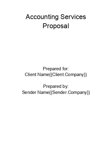 Update Accounting Services Proposal