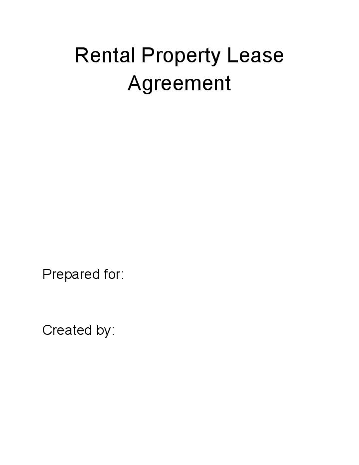 Pre-fill Rental Property Lease Agreement from Salesforce