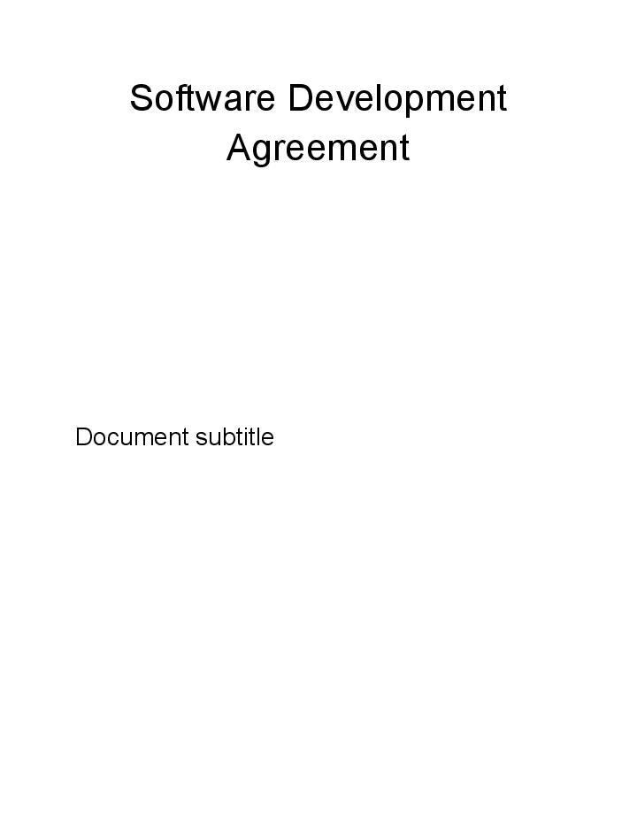 Update Software Development Agreement from Netsuite