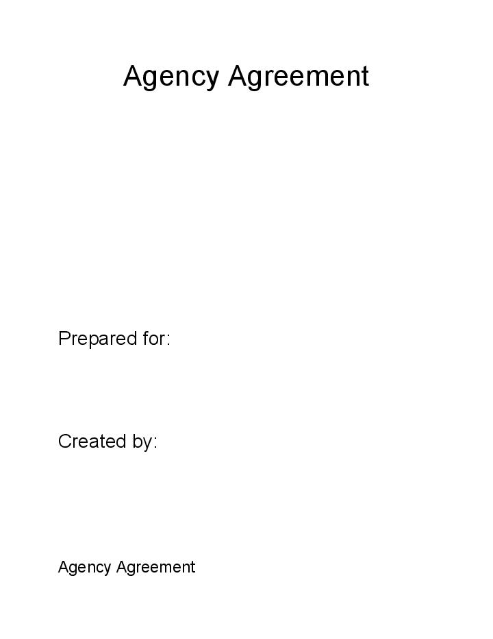 Extract Agency Agreement from Netsuite