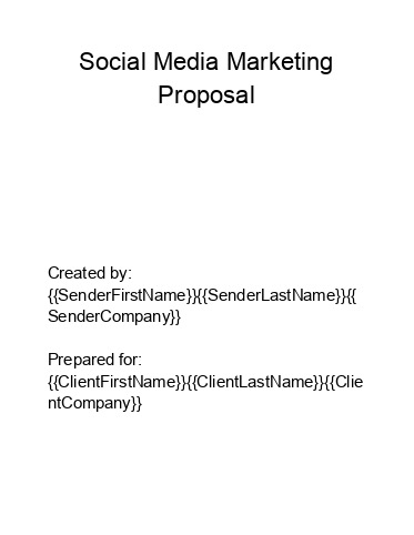 Synchronize Social Media Marketing Proposal with Netsuite
