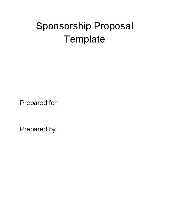 Update Sponsorship Proposal from Salesforce