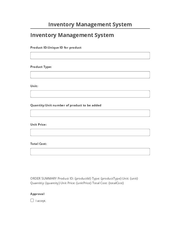 Update Inventory Management System Salesforce