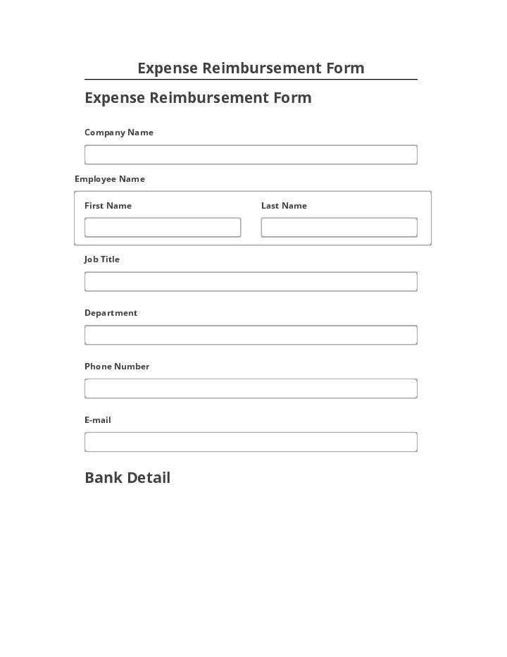 Automate Expense Reimbursement Form