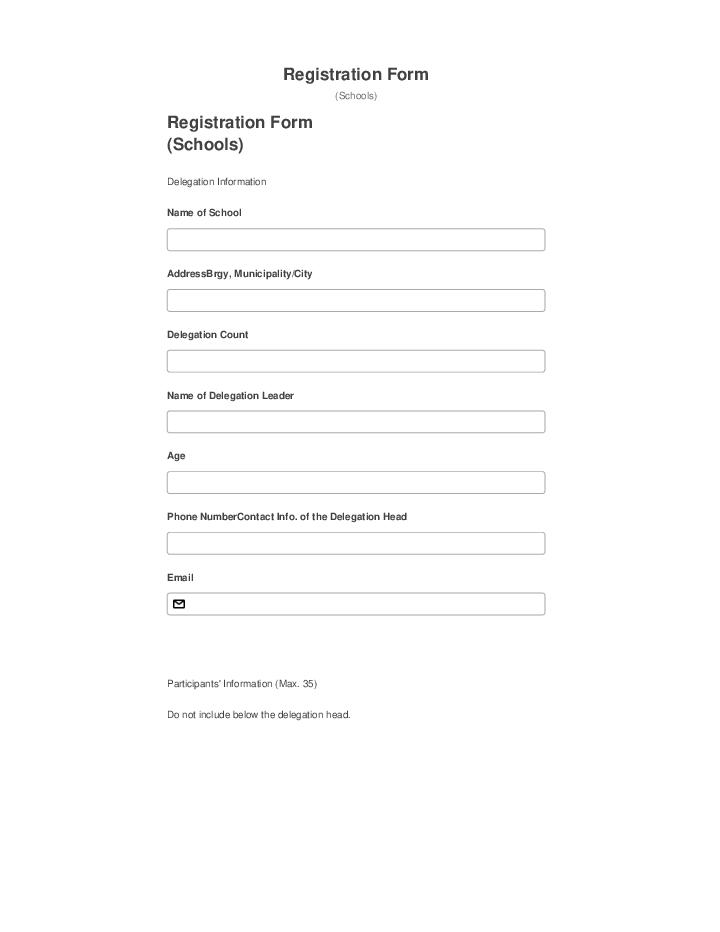 Update Registration Form Netsuite
