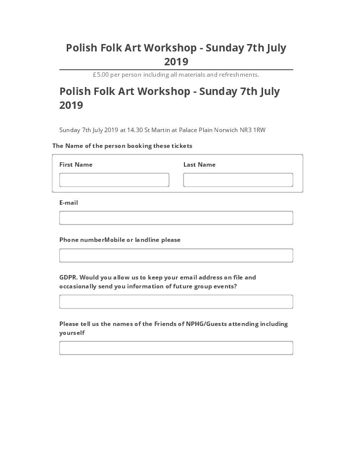 Archive Polish Folk Art Workshop - Sunday 7th July 2019