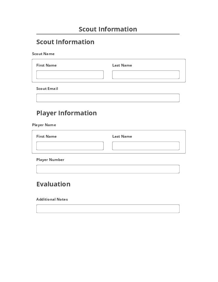 Automate Scout Information Netsuite