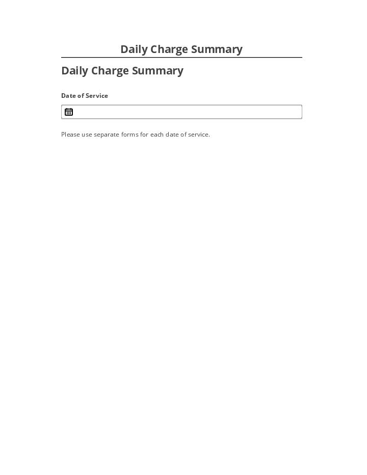 Synchronize Daily Charge Summary Microsoft Dynamics