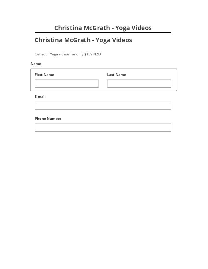 Synchronize Christina McGrath - Yoga Videos Salesforce