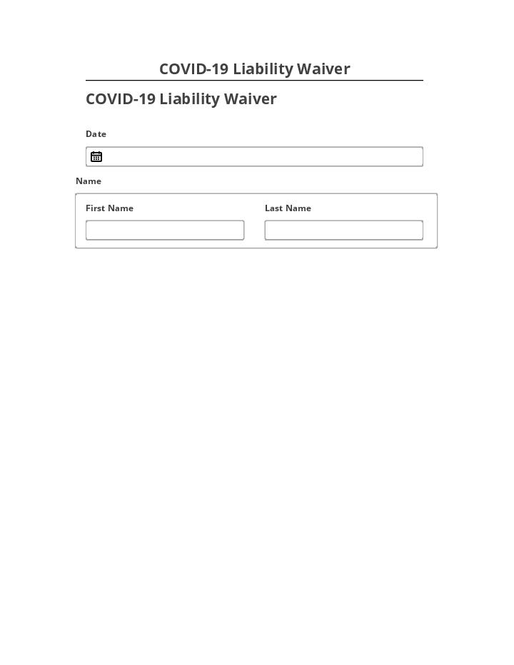 Arrange COVID-19 Liability Waiver Microsoft Dynamics