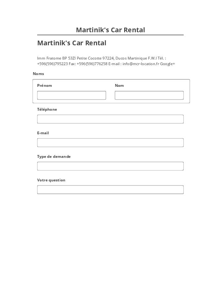 Arrange Martinik's Car Rental Microsoft Dynamics