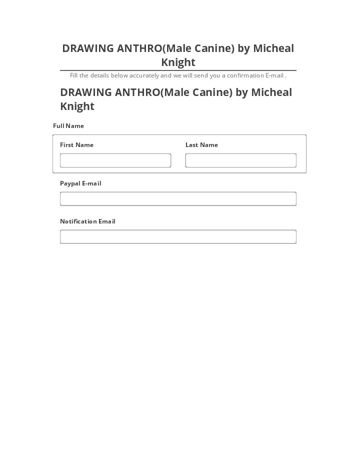 Incorporate DRAWING ANTHRO(Male Canine) by Micheal Knight Netsuite