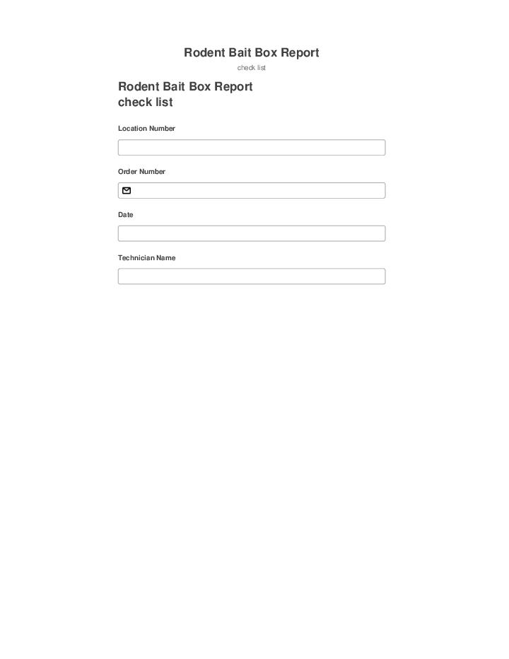 Pre-fill Rodent Bait Box Report Microsoft Dynamics