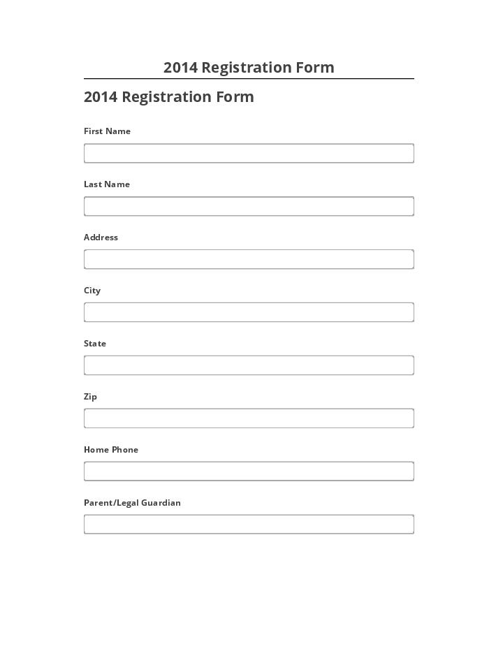 Export 2014 Registration Form Salesforce