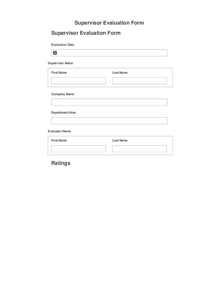 Pre-fill Supervisor Evaluation Form Salesforce