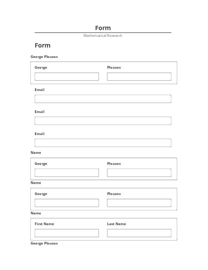 Arrange Form Salesforce