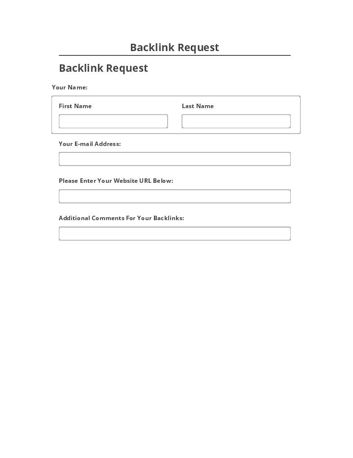 Synchronize Backlink Request Salesforce