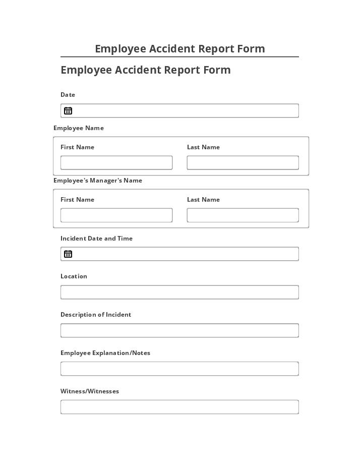 Export Employee Accident Report Form Microsoft Dynamics