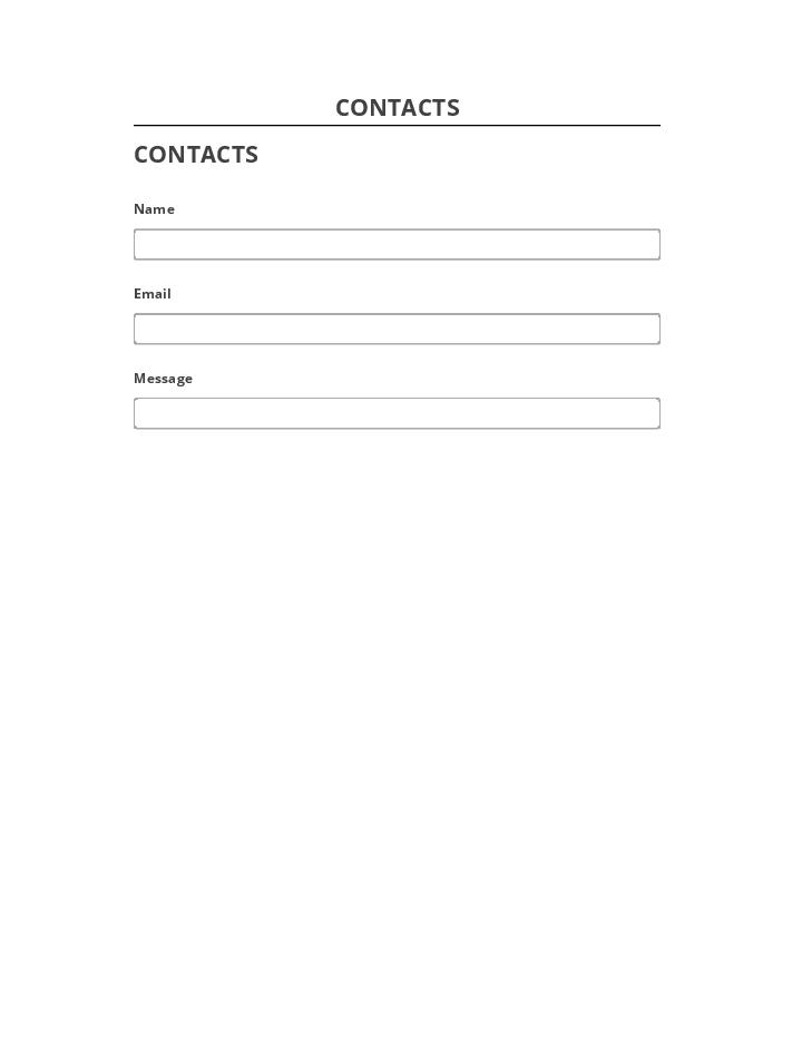 Manage CONTACTS