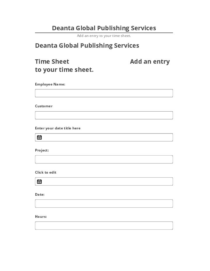 Extract Deanta Global Publishing Services Salesforce