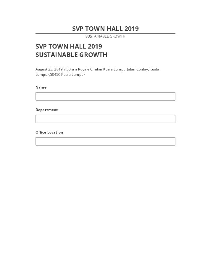 Incorporate SVP TOWN HALL 2019