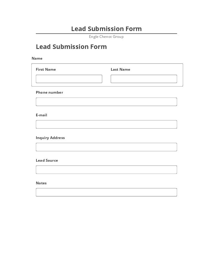 Arrange Lead Submission Form